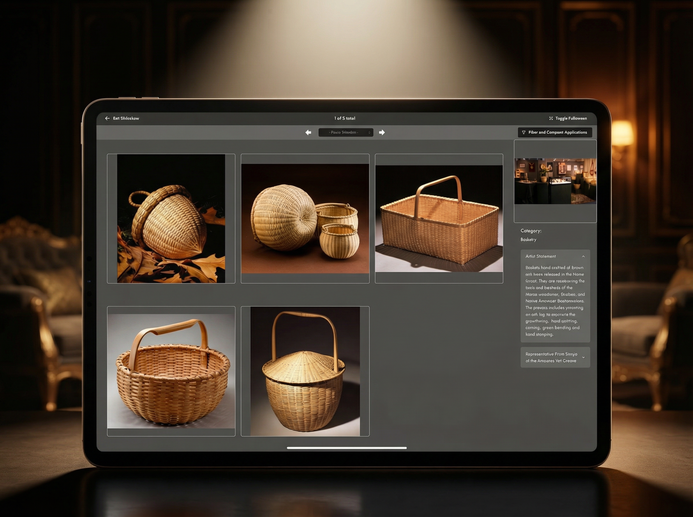 Juried Art Services digital jurying (eJury) interface for scoring art applications